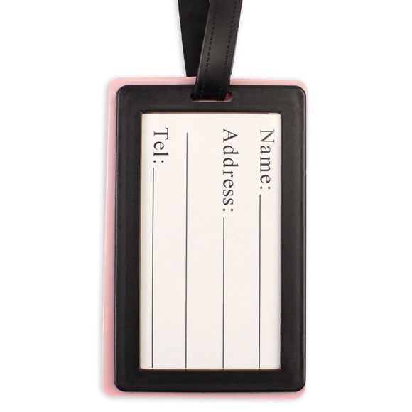 SET of 2 pink luggage tags. Cute & Sassy! - Picture 6 of 7